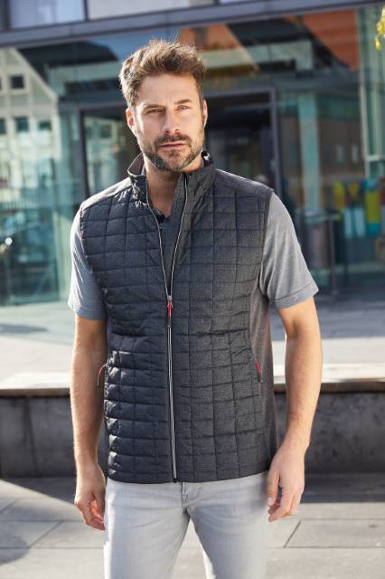 Daiber Herren Hybrid Strickfleece Gilet JN740
